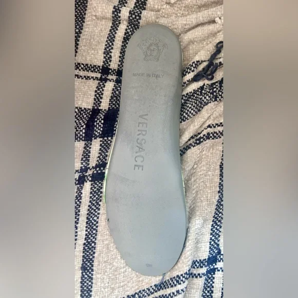 VERSACE MENS NEON ORANGE CHAIN REACTION SNEAKERS - Size 46 - $995 - Picture 12 of 14